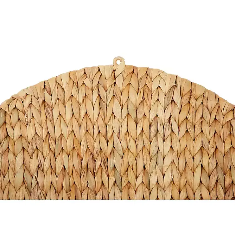 Kirklands Home Shelves|Brown Sea Grass Woven Round Wall Shelf