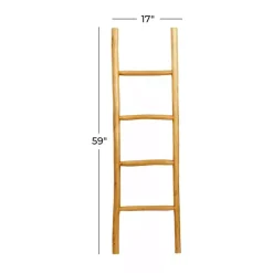 Sale Teak Wood Leaning Ladder Decorative Accents