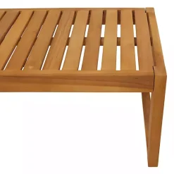 Kirklands Home Outdoor Tables|Teak Wood Slatted Outdoor Coffee Table Brown