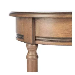 Kirklands Home Accent & End Tables|Tegan Round Accent Table Brown
