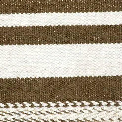 Outlet Brown Transitional Stripe Pillow Pillows