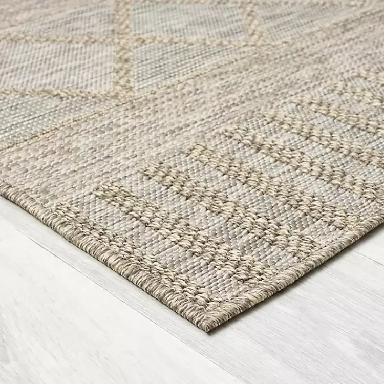 Kirklands Home Outdoor Rugs|Transitional Stripes Indoor/Outdoor Rug, 5x7 Brown