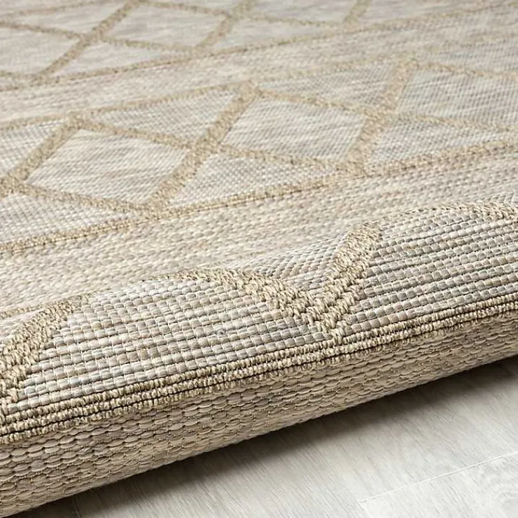 Kirklands Home Outdoor Rugs|Transitional Stripes Indoor/Outdoor Rug, 5x7 Brown