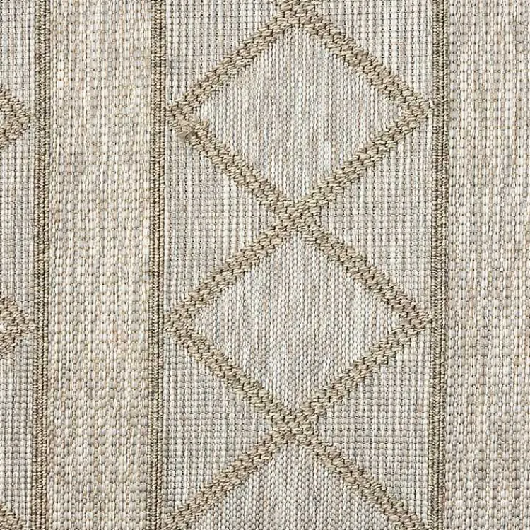 Kirklands Home Outdoor Rugs|Transitional Stripes Indoor/Outdoor Rug, 5x7 Brown