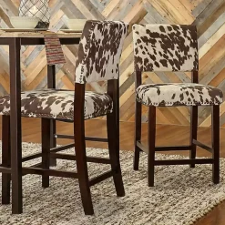 Kirklands Home Bar Stools & Counter Height Stools|Udder Madness Counter Stool Brown
