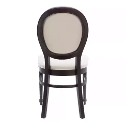 Kirklands Home Dining Chairs|Brown Upholstered Oval Dining Chairs, Set of 2 White