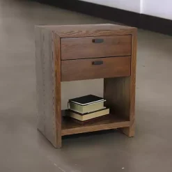 Kirklands Home Dressers & Chests|Vivara 2-Drawer Nightstand Brown