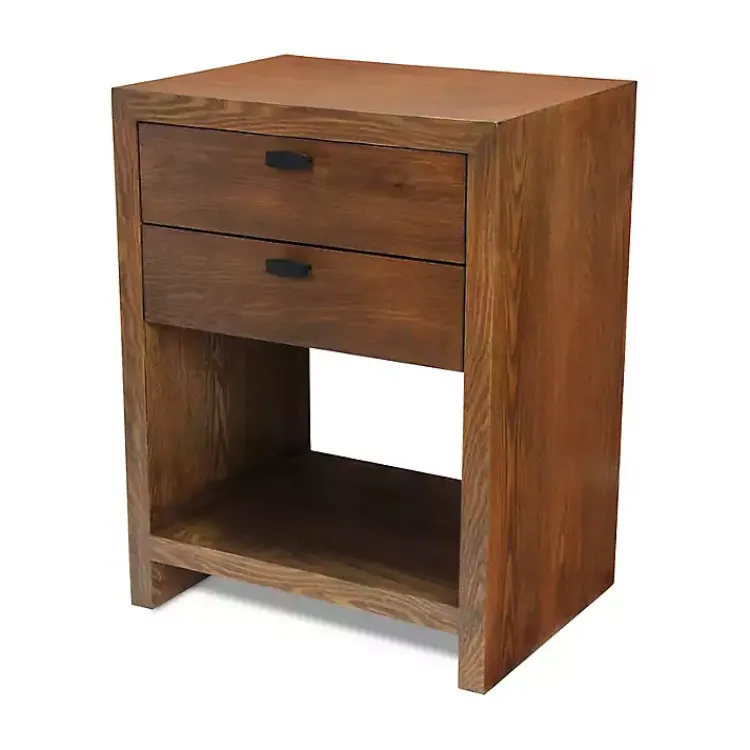 Kirklands Home Dressers & Chests|Vivara 2-Drawer Nightstand Brown