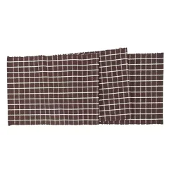 Best Brown Windowpane Plaid Table Runner Fall