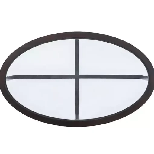 Kirklands Home Coffee Tables|Wood & Glass Top 3-pc. Table Set Brown