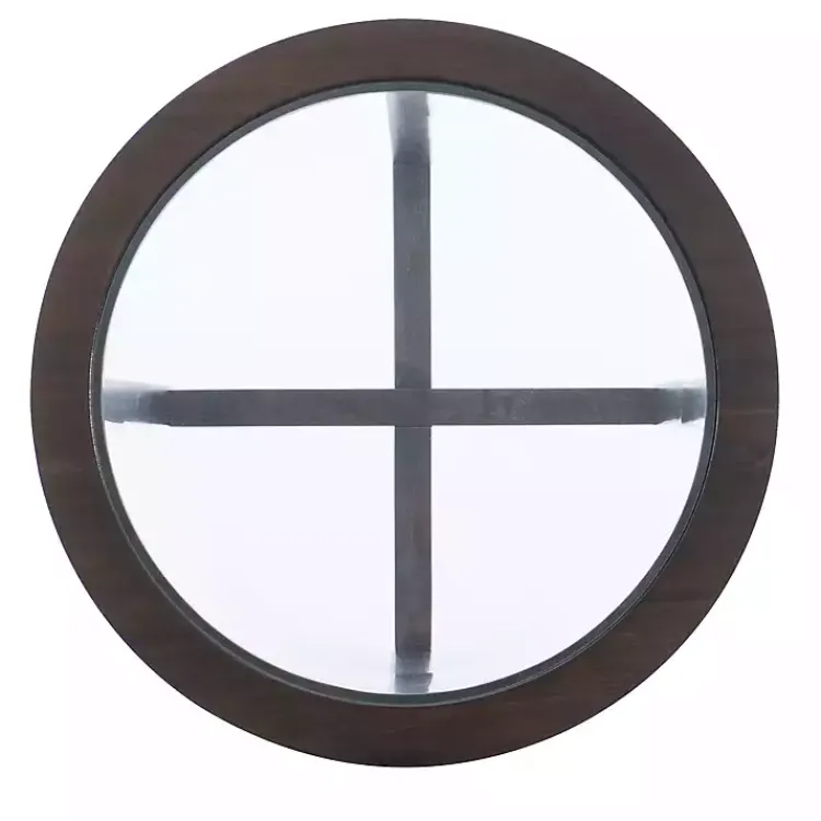 Kirklands Home Coffee Tables|Wood & Glass Top 3-pc. Table Set Brown