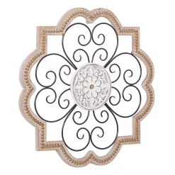 Kirklands Home Wall Plaques|Brown Wood and Metal Farmhouse Wall Plaque