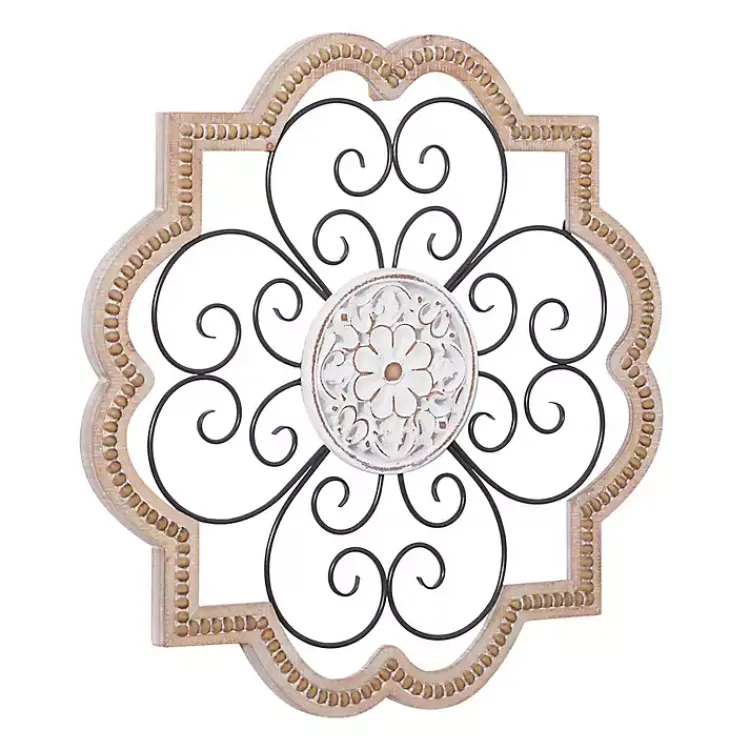 Kirklands Home Wall Plaques|Brown Wood and Metal Farmhouse Wall Plaque