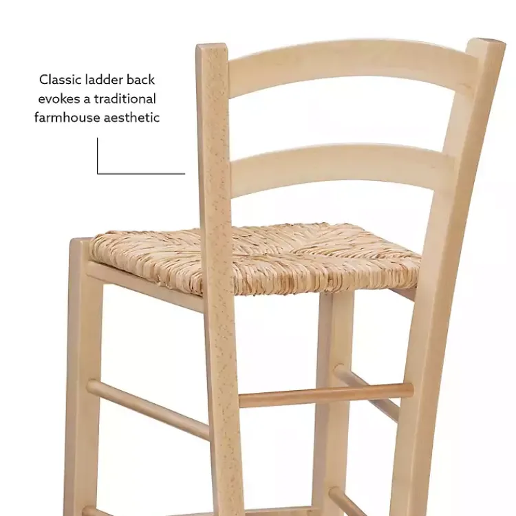 Kirklands Home Bar Stools & Counter Height Stools|Wood and Seagrass Counter Stools, Set of 2 Brown