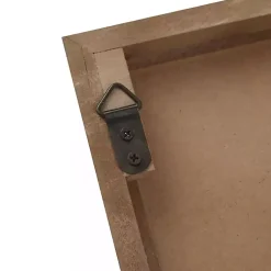 Kirklands Home Wall Plaques|Brown Wood Birch Palms Wall Plaques, Set of 2