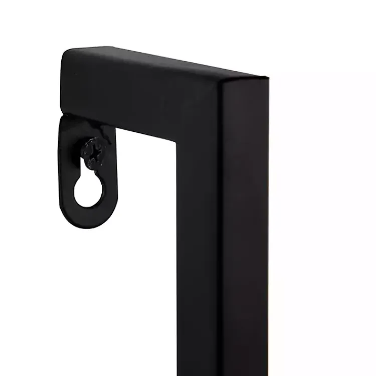 Kirklands Home Shelves|Brown Wood Black Metal Frame 3-pc. Wall Shelves