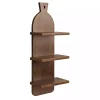 Kirklands Home Shelves|Brown Wood Board Tiered Wall Shelf