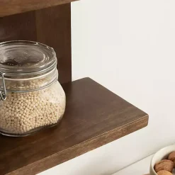 Kirklands Home Shelves|Brown Wood Board Tiered Wall Shelf