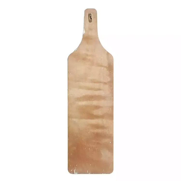 Kirklands Home Wall Storage|Brown Wood Bottle Frame Metal Bracket Wine Holder