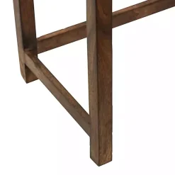 Kirklands Home Accent & End Tables|Wood Carved Floral Nesting Tables, Set of 2 Brown