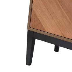 Kirklands Home Cabinets & Sideboards|Wood Chevron 4-Door Sideboard Brown