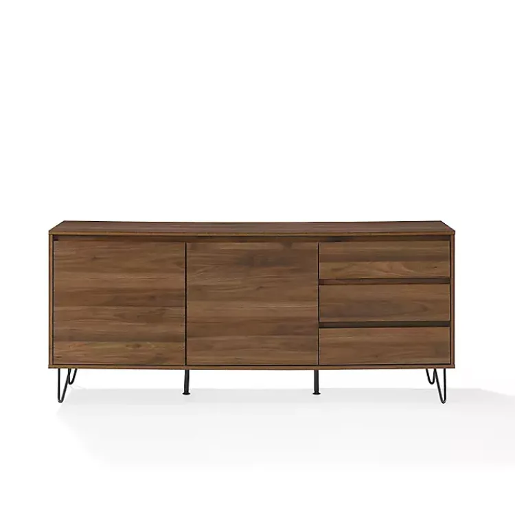 Kirklands Home Tv Stands & Media Consoles|Wood Hairpin Legs Media Cabinet Brown