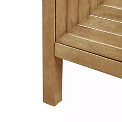 Kirklands Home Entryway Furniture|Wood Layered Doors Cabinet Brown