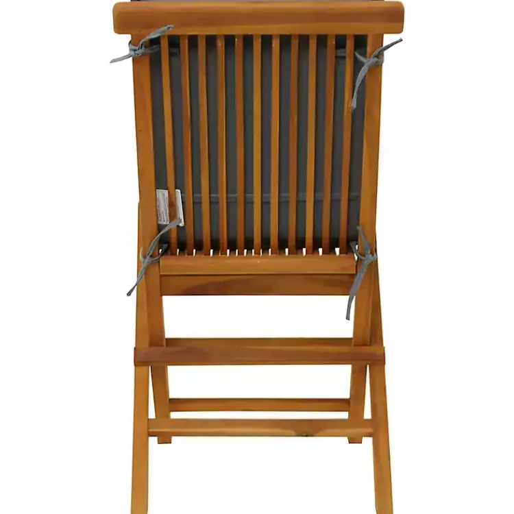 Kirklands Home Outdoor Dining|Wood Outdoor Folding Dining Chairs, Set of 2 Brown