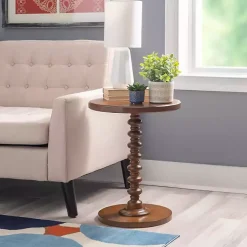 Kirklands Home Accent & End Tables|Wood Spindle Side Table Brown