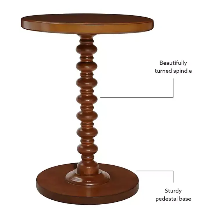 Kirklands Home Accent & End Tables|Wood Spindle Side Table Brown