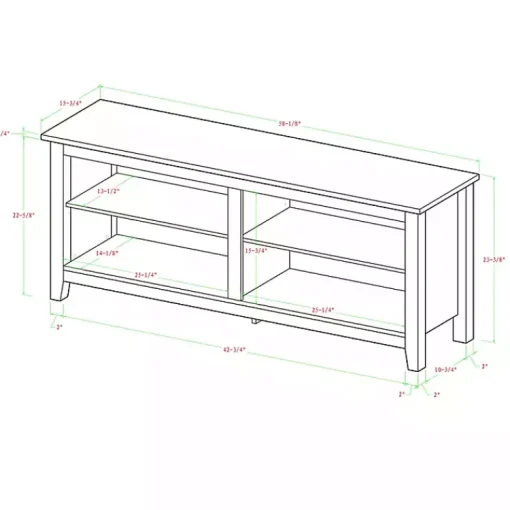 Kirklands Home Tv Stands & Media Consoles|Wood TV Stand, 58 in. Brown
