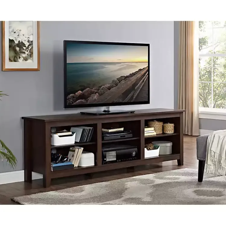 Kirklands Home Tv Stands & Media Consoles|Wood TV Stand, 70 in. Brown