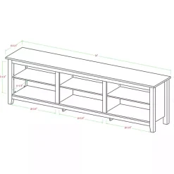 Kirklands Home Tv Stands & Media Consoles|Wood TV Stand, 70 in. Brown