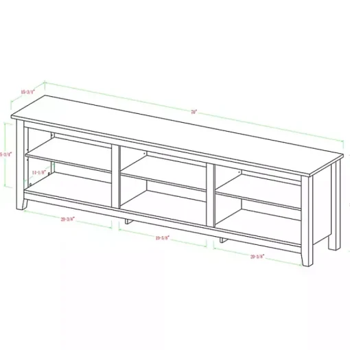 Kirklands Home Tv Stands & Media Consoles|Wood TV Stand, 70 in. Brown