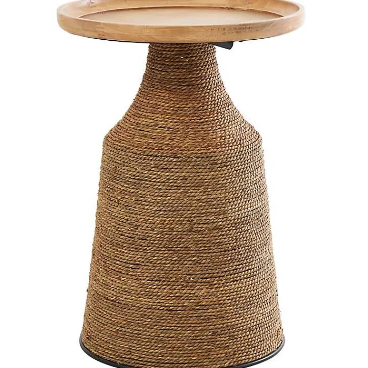 Kirklands Home Accent & End Tables|Wood Wrapped Accent Table Brown