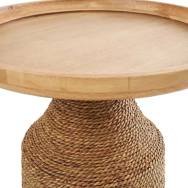 Kirklands Home Accent & End Tables|Wood Wrapped Accent Table Brown