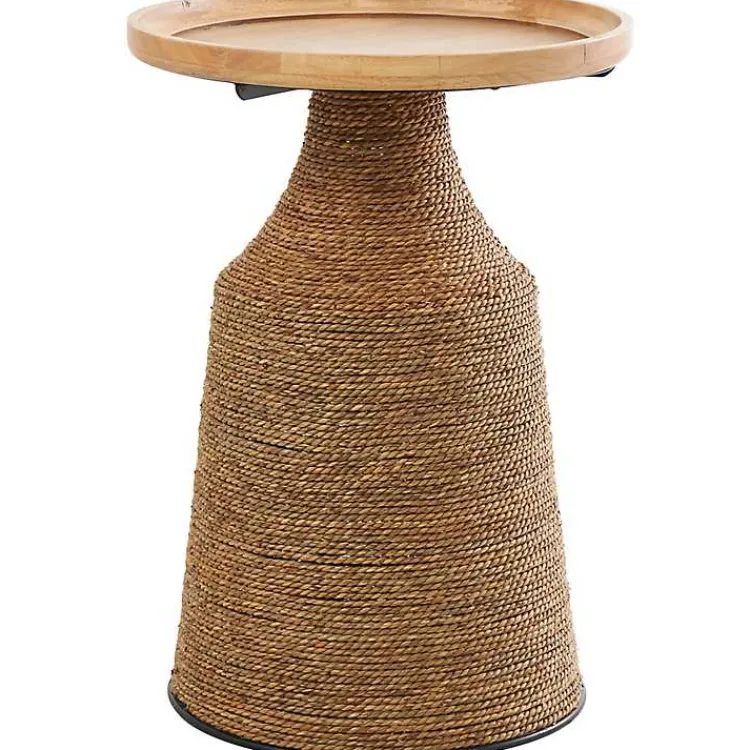 Kirklands Home Accent & End Tables|Wood Wrapped Accent Table Brown