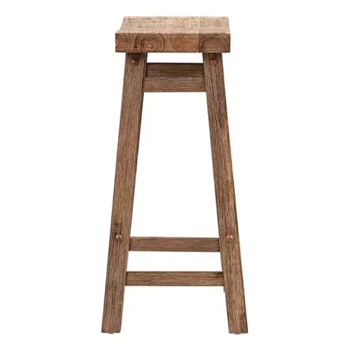 Kirklands Home Bar Stools & Counter Height Stools|Wooden Saddle Seat Counter Stool Brown