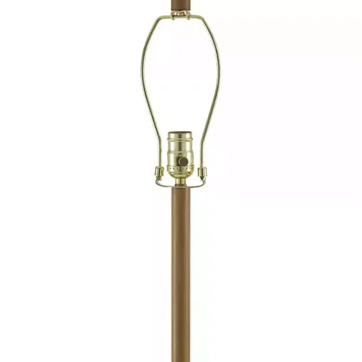 Kirklands Home Floor Lamps|Brown Woven Marni Floor Lamp White
