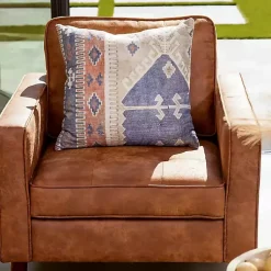 Kirklands Home Accent Chairs|Wyatt Faux Leather Armchair Brown