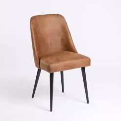 Kirklands Home Dining Chairs|Wyatt Faux Leather Dining Chair Brown