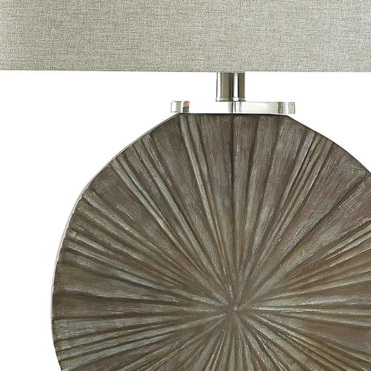 Kirklands Home Table Lamps|Brushed Brown Shell Table Lamp Gray