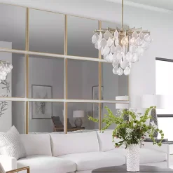 Kirklands Home Decorative Mirrors|Brushed Metal Square Framed Mirror Gold