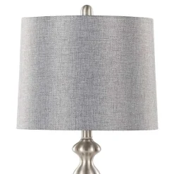 Kirklands Home Table Lamps|Brushed Nickel Ashley Table Lamps, Set of 2