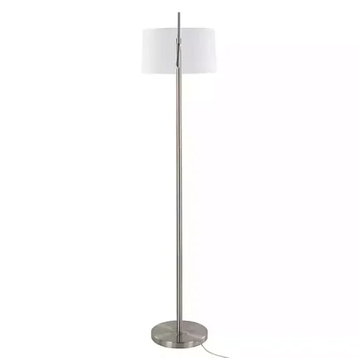 Kirklands Home Floor Lamps|Brushed Nickel Cassie Floor Lamp