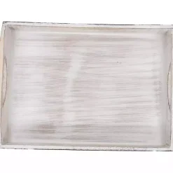 Online Brushed Chevron Carved Trays, Set of 2 Decorative Trays