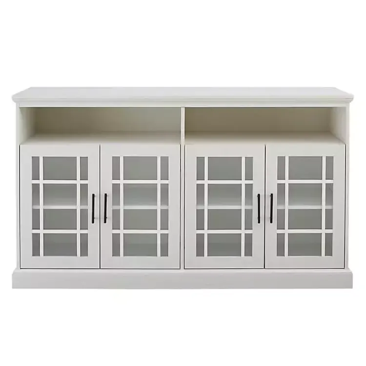 Kirklands Home Tv Stands & Media Consoles|Brushed Window Pane TV Stand White