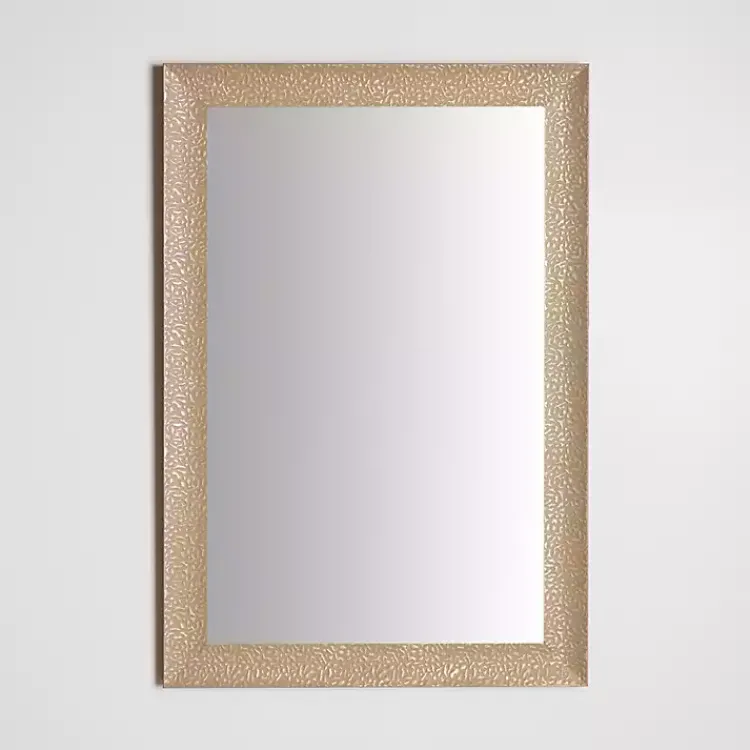 Kirklands Home Framed Mirrors|Buff Textured Astrid Profile Mirror