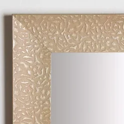 Kirklands Home Framed Mirrors|Buff Textured Astrid Profile Mirror