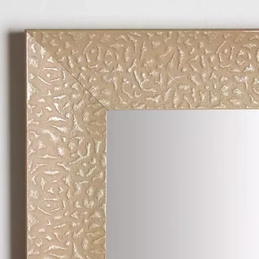 Kirklands Home Framed Mirrors|Buff Textured Astrid Profile Mirror